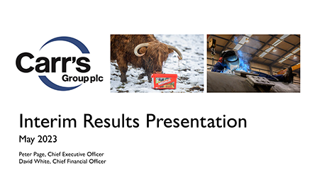 Interim results presentation 2023