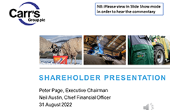 Presentation to Shareholders